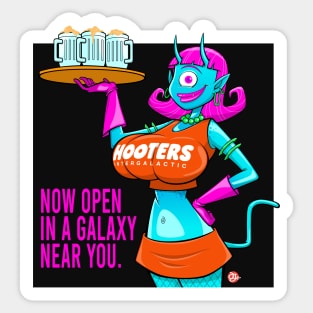 Hooters Intergalactic Sticker